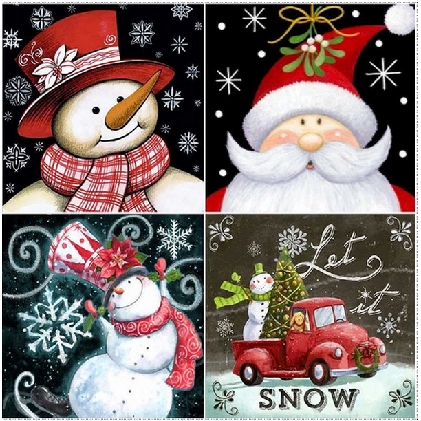 Snowman Christmas Full Drill 5D Diamond Painting DIY Cross Stitch Home Winter Snowman Christmas Full Drill 5D Diamond Painting DIY Cross Stitch Home Winter